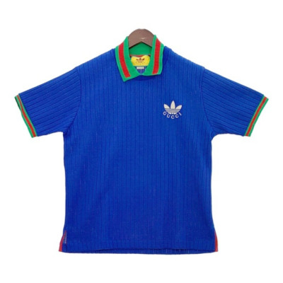 GUCCI × adidas Knit Polo Shirt Tops Sweater Cardigan Women XS Logo