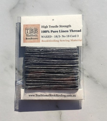 100% Pure Linen Thread- Waxed- 18/3 No.18 Cord 3- Approx 1mm thick- 22 options - Picture 16 of 30
