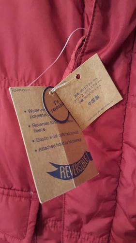 NWT Land's End Reversible Jacket Puffer Style/Fleece Hooded Zipper Coat Youth L - Picture 9 of 9