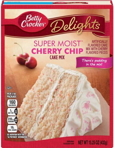 Betty Crocker Cherry Chip Cake Mix und Cherry Frosting Konvolut (2 Artikel) - Bild 2 von 7