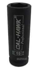 1/2" Drive 19MM DEEP IMPACT SOCKET 6 POINT CR-MO