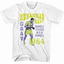 Muhammad Ali Boxing Goat Shirt Short Sleeve Black Unisex S-234XL BT950