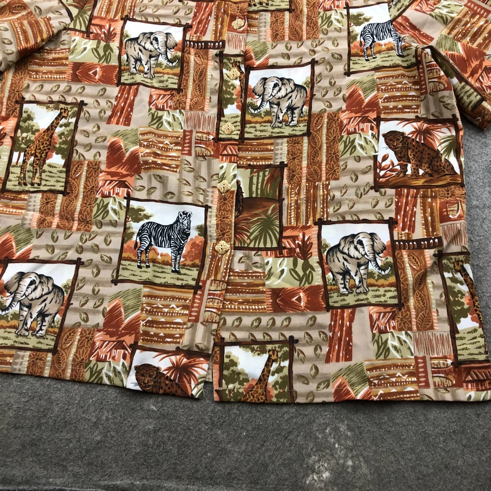 Top Bonworth de colección para mujer grande elefante africano jaguar estampado de cebra arte portátil Foto 2 de 4