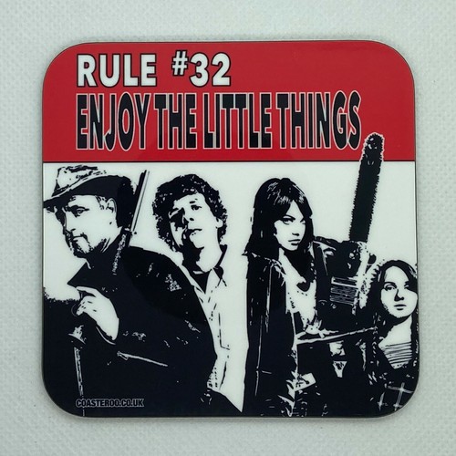ZOMBIELAND - Las 10 reglas - Posavasos para bebidas / Alfombrilla de bar - Tablero duro / Acabado brillante - Imagen 30 de 31
