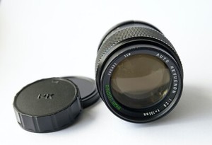 PENTAX - Praktica P/K fitting 135mm f2.8 Auto Revuenon Lens. Built-in hood #302