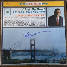 Tony Bennett Signed Autographed I Left My Heart In San Fransisco Vinyl Record