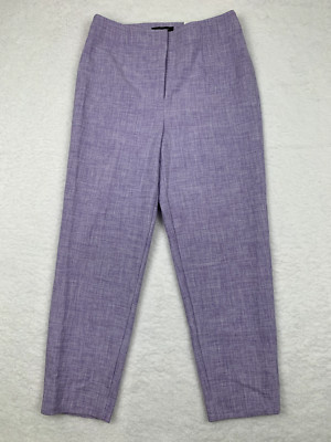 Ann Taylor Petite The Slim High Rise Women's Size 4P Pants Purple NEW WITH TAGS