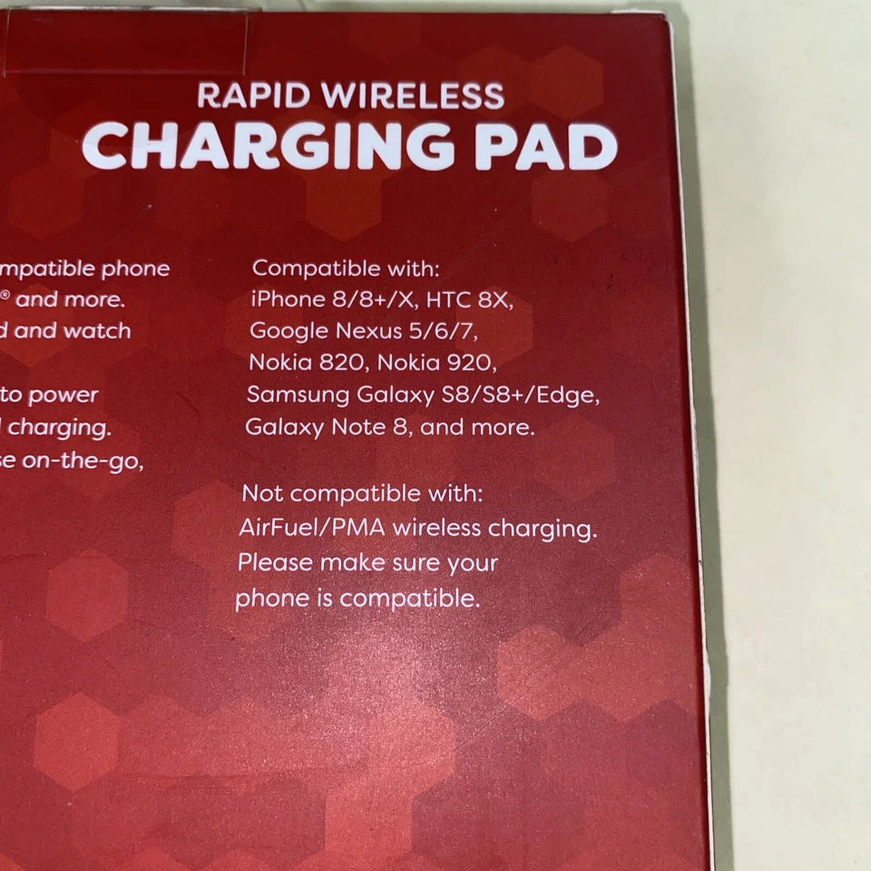DARTA Rapid Wireless Charging Pad iPhone 8/8+/X HTC 8xSamsung S8/S8+/Edge/Note 8 - Image 4 of 4