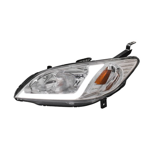 2x New Chrome For 04-05 Honda Civic LED DRL Bar turn signal Headlights Assembly - Bild 3 von 16