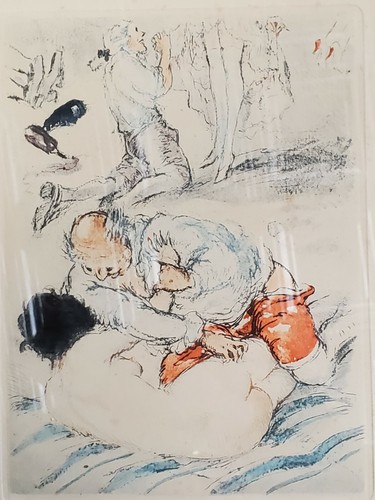 1940s Louis Icart Signed Etching Erotic Nude Framed & Matted - Picture 3 of 4