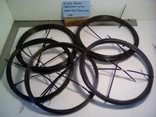 5 EA. COILS OF VINTAGE AERIAL TELEPHONE / TELEGRAPH WIRE.  #10AWG, 0.103” DIA.