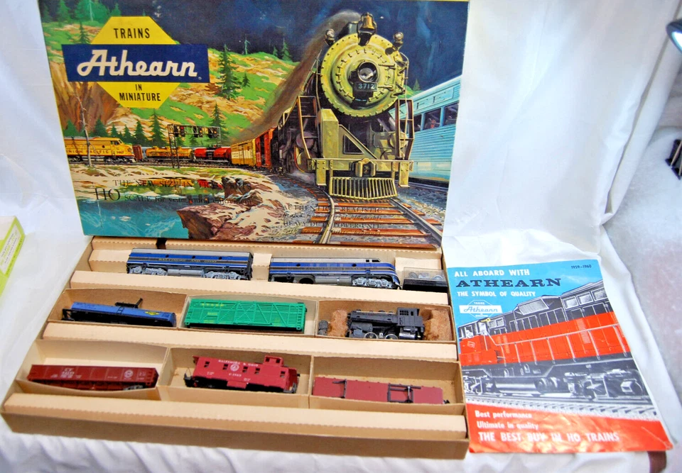 Maqueta de vagones de tren vintage a escala HO, vías, + más lote PARA REPUESTOS SOLO XM1586 Foto 4 de 4