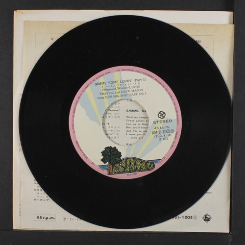 TRAFFIC: gimme some lovin' / part 2 ISLAND 7" Single 45 RPM Japan - Picture 3 of 4