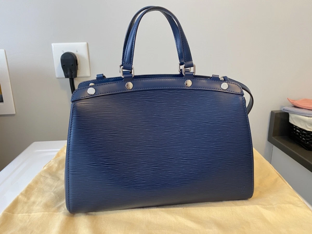 Louis Vuitton Brea Handbag in Navy Blue EPI Leather