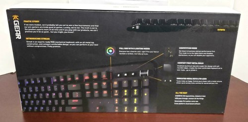 NOB Fnatic Streak RGB Wired Gaming Mechanical keyboard CHERRY MX RGB Red Switch - Picture 2 of 5