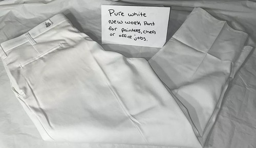 NEW Cintas Comfort Flex 499-00 Men's Size 30x32 White Uniform Work Pant NWT J194 - Picture 4 of 24