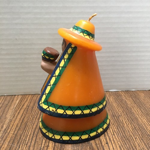 Vtg Mexican Candle Woman Figurine Holding Pot Decor Handcrafted Unlit 6" Tall - Picture 6 of 8