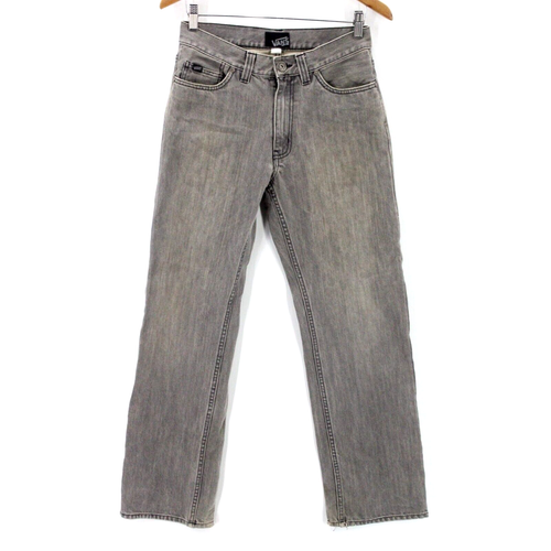 Jeans vintage VANS uomo grigio medio lavato slim cotone dritto taglia 28X30 - Foto 1 di 10