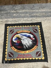 Vintage 1980  s Harley Davidson Eagle Freedom Bandana Made in USA