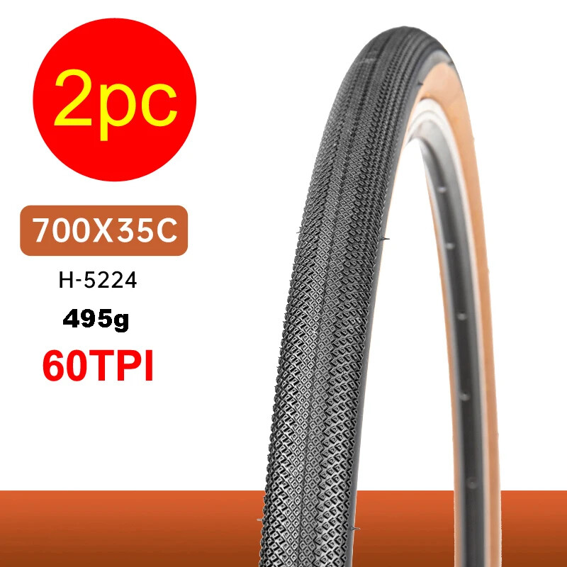Road Bike Tires 60TPI Anti Puncture Gravel Cycling Tyre Wire