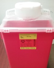 305457 BD Sharps Collector Multi Prp Vert. Entry, 6 Gal, Red 1 PC/ea *FREE SHIP*