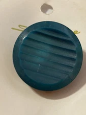 VTG Streamline Plastic Buttons Large Teal Concave Geometric 1-1/8" 2 New on Card