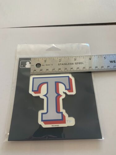 New MLB Texas Rangers Car Truck Auto 3-D Aluminum Color Emblem Sticker Decal - Picture 3 of 3