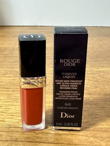 Dior Rouge Dior Forever Matte Liquid Lipstick #840 Forever Radiant 0.20 oz NIB