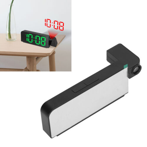 LED Projection Clock Large Screen Big Font Alarm Clock 12H 24H Display 3 Leve - Picture 23 of 24