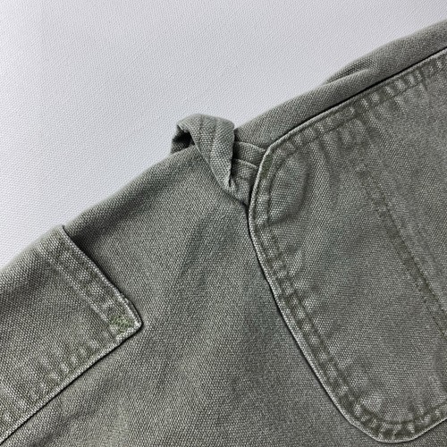 Carhartt Dungaree Fit Pants Mens 40x36 Moss Green Duck Canvas Work B11 MOS - Picture 6 of 12