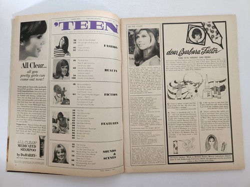 Vintage TEEN Magazine March 1967 Hippie 1960s mod Fashion Music NANCY SINATRA - Picture 3 of 9