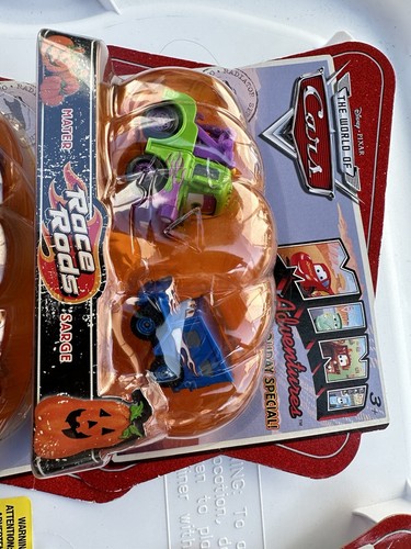 DISNEY PIXAR CARS MINI ADVENTURES RACE RODS LOT (6) INCL HALLOWEEN SPECIAL (x3)! - Picture 2 of 8