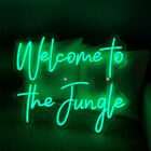 17.7" Custom Welcome To The Jungle Neon Sign Led Home Wall Night Light Bar