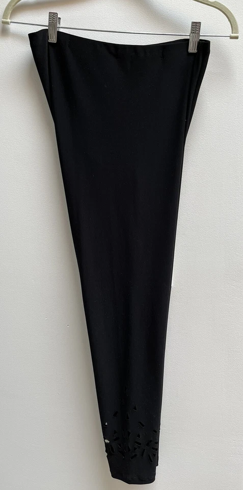 SYMPLI 2 件套 6 码黑色球衣激光镂空开襟开衫 + PullonPants — 第 4/4 张图片