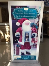 36″ Fabric Santa with Sled CostcoChaser