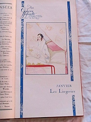 Agenda Aux Galeries Lafayette 1922 RARE Domergue Plan Paris Pubs anciennes - Bild 12 von 12