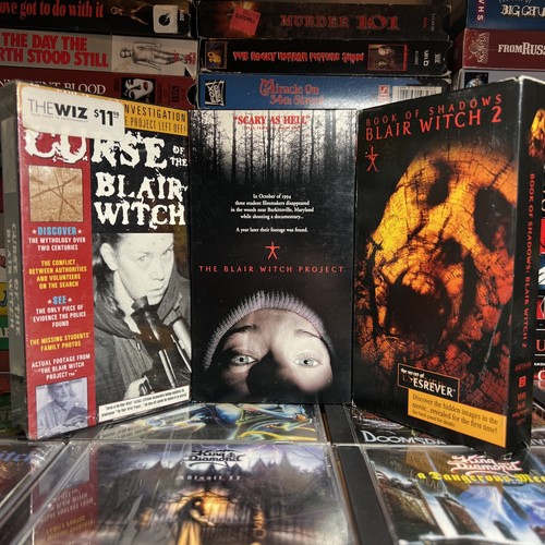 Blair Witch 3 VHS Lot Fluch Buch der Schatten 2 getestet 1 neu übernatürlicher Horror