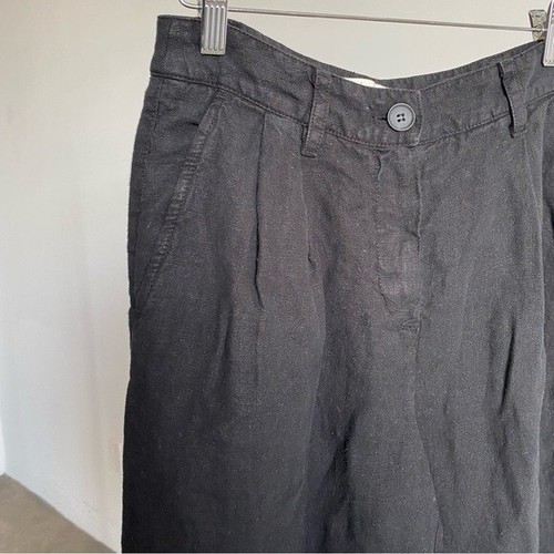 $239 NWT Black Velvet by Jenny Graham "Pomona" Linen Pants Sz Small - 第 4/10 張圖片