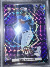 JULIO RODRIGUEZ #/49 PURPLE PRIZM 2022 Panini Mosaic Baseball ROOKIE #274 RC