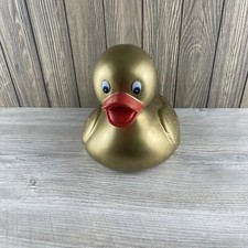 Large 9" Jumbo Rubber Duck Duckie Floating Bath Schylling Toys 2005  RARE  