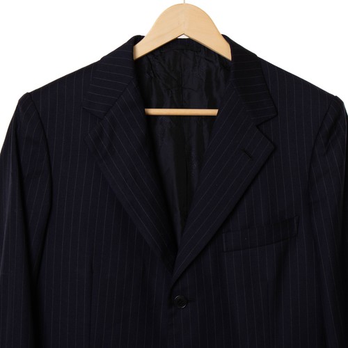 Chaqueta hombre BRIONI Nomentano azul rayas 100% lana talla 50 R 12861 - Imagen 2 de 7
