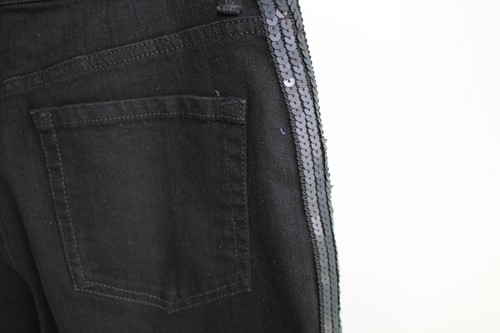 Gloria Vanderbilt Women's Size 8 sparkle NWT Denim Pants Jeans Amanda NEW Black - Picture 2 of 4