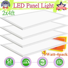 2x4FT LED Flat Panel Troffer Light,75W 7800LM Drop Ceiling Lights 5000K Daylight