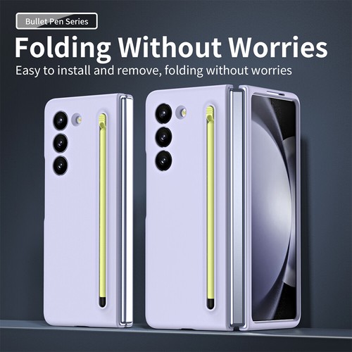 For Samsung Galaxy Z Fold 6 5 4 3 Ultra-thin Frosted Shockproof Case W/ Pen Slot - 第 33/58 張圖片