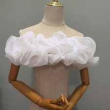 Organza Bridal Shawl Wedding Shawl for Wedding Boat Neck Elegant Beautiful