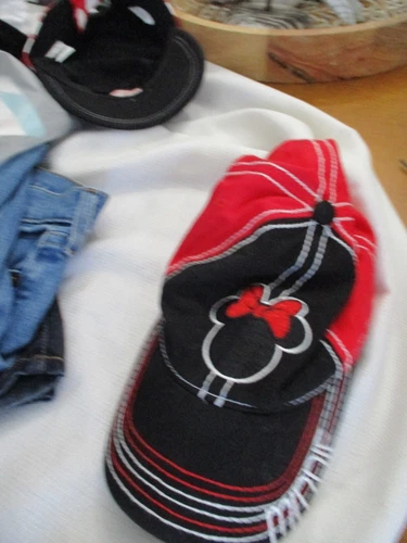 Disney Parks  Minnie  Mouse Ears adult hat red  bow dots ball ball cap