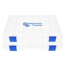 Reaction Tackle Fishing Tackle Trays- 2-PACK OR 4-PACK- Transparent