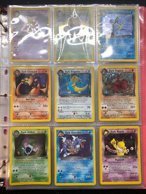 2000 Pokemon Team Rocket Full Set 1 to 82 Lightly Played