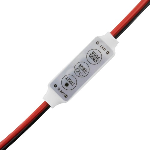 Mini LED Controller - For Solid LED Stripes - Open Cable Ends - Picture 2 of 3