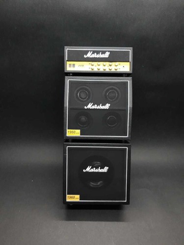 MARSHALL 1/6 SCALE MINIATURE GUITAR 1960 AMPLIFIER AMP REPLICA 10" MODEL STACK - Picture 2 of 7